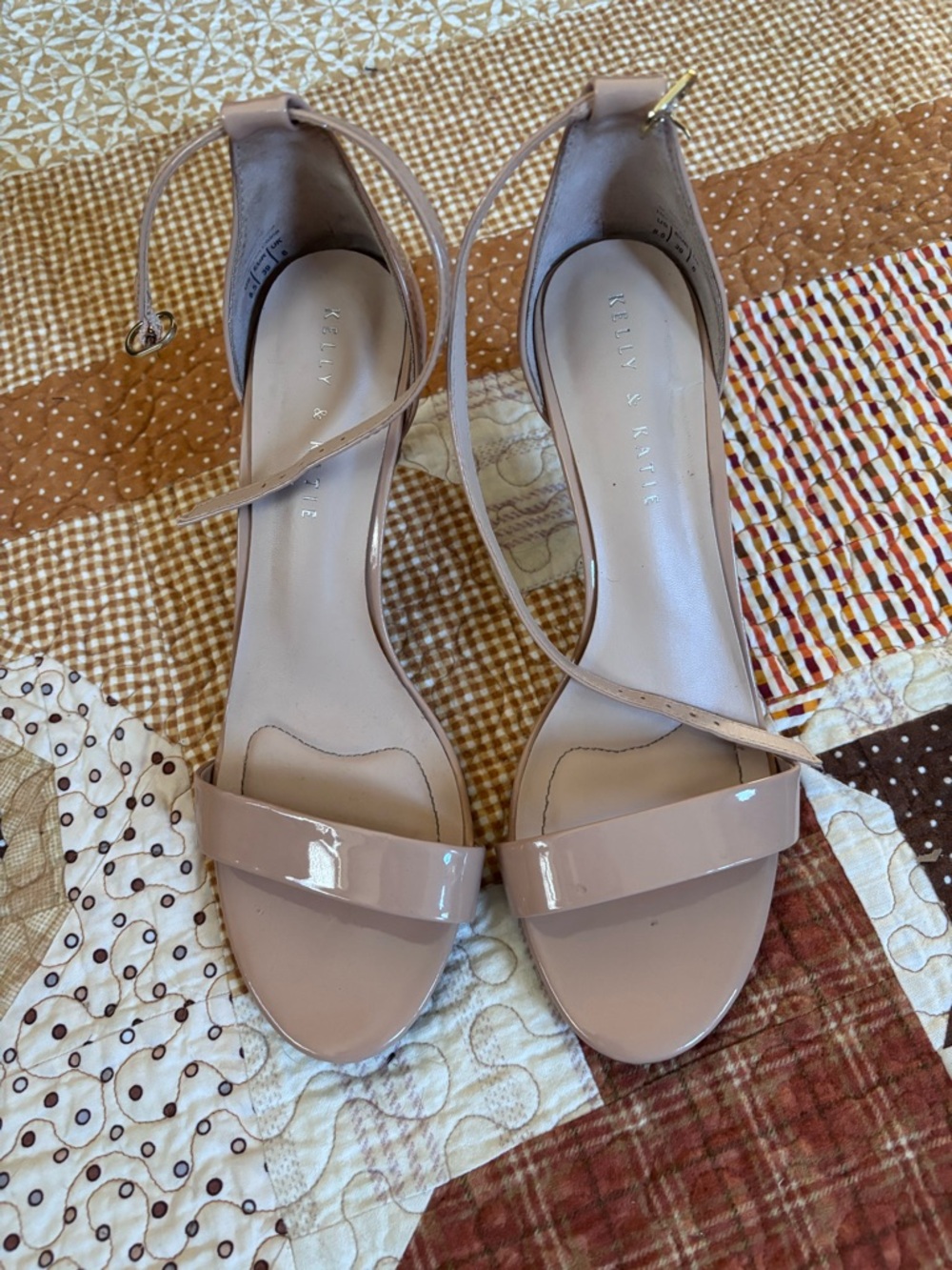 Kelly & Katie Patent Ankle-Strap Heels